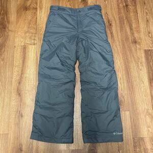 Columbia Boys Solid Gray Ski Pants Snow Board Waterproof Size Medium Winter